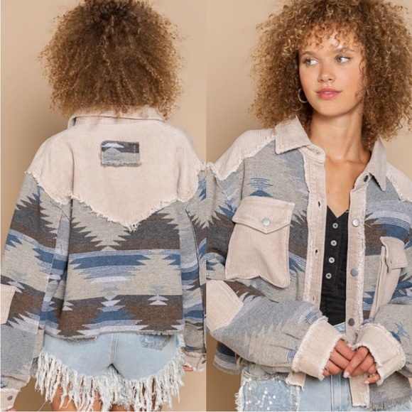 POL Aztec Pattern Jacket - Picture 3 of 3